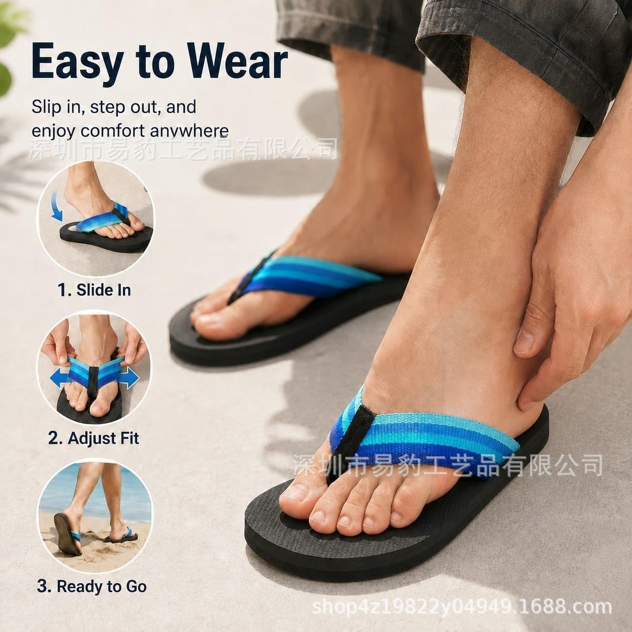 Cross-Border New Middle-Finger Sand-Print Flip-Flops Middle Finger Sandprint Flip Flops