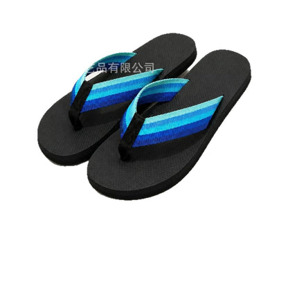 Cross-Border New Middle-Finger Sand-Print Flip-Flops Middle Finger Sandprint Flip Flops