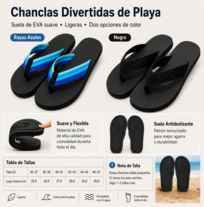 Valexnor | Chanclas Playa Huella Divertida