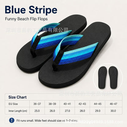 Cross-Border New Middle-Finger Sand-Print Flip-Flops Middle Finger Sandprint Flip Flops